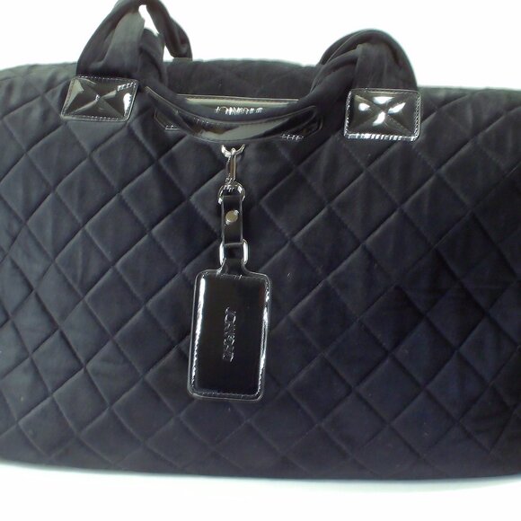Joan&David Weekend Duffle Bag, Quilted, Velvet, Large, Patent Leather - Picture 1 of 5